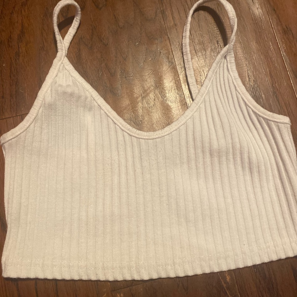 ribbed crop tank top